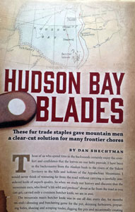 HUDSON BAY KNIFE article by Dan Shechtman